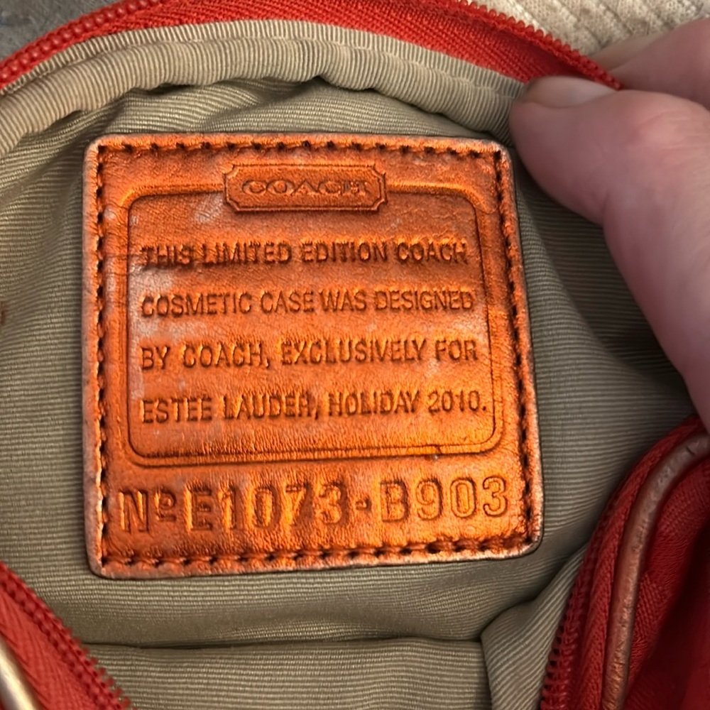 Coach makeup bag